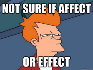 Affect or Effect