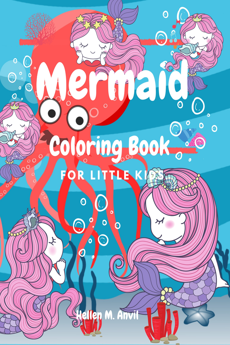 Mermaid coloring book