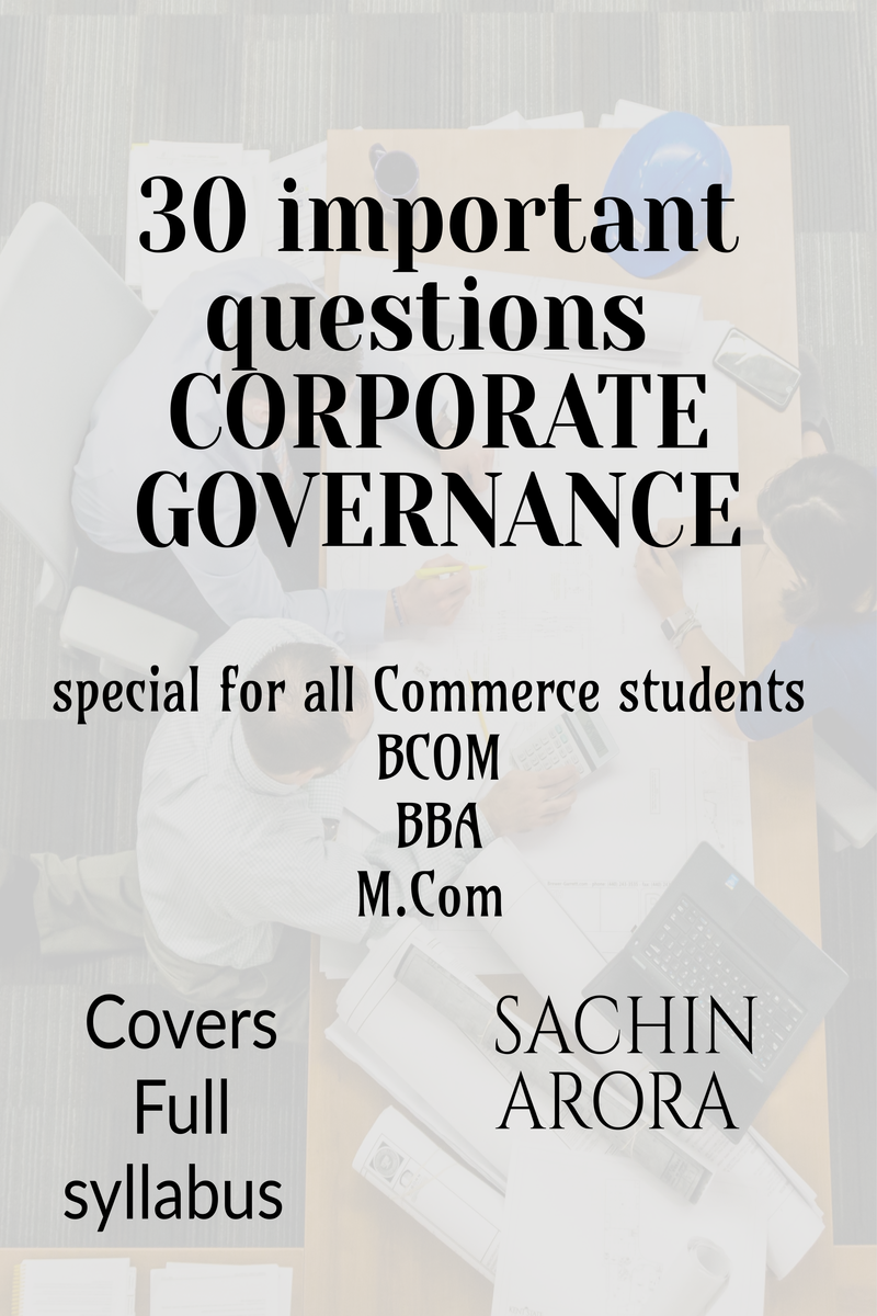 corporate governance essay questions and answers