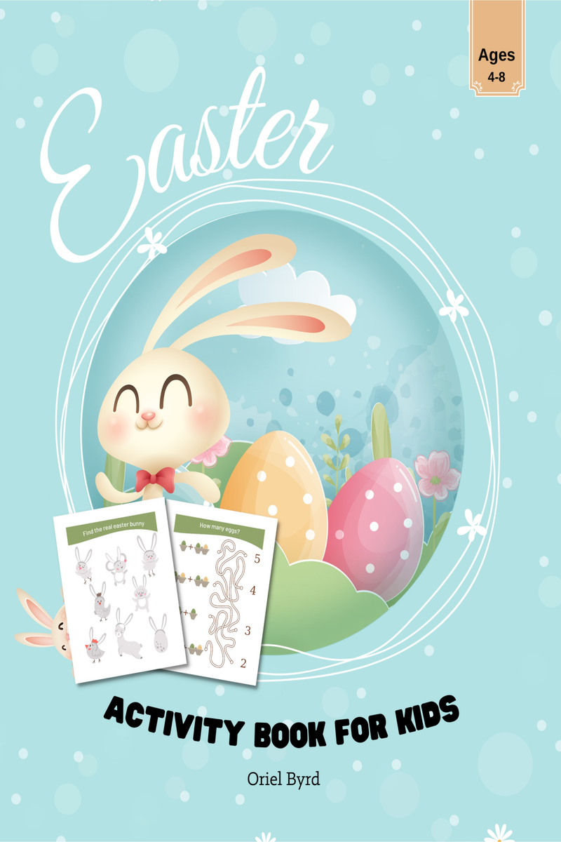 Easter Activity Book for Kids Ages 4-8