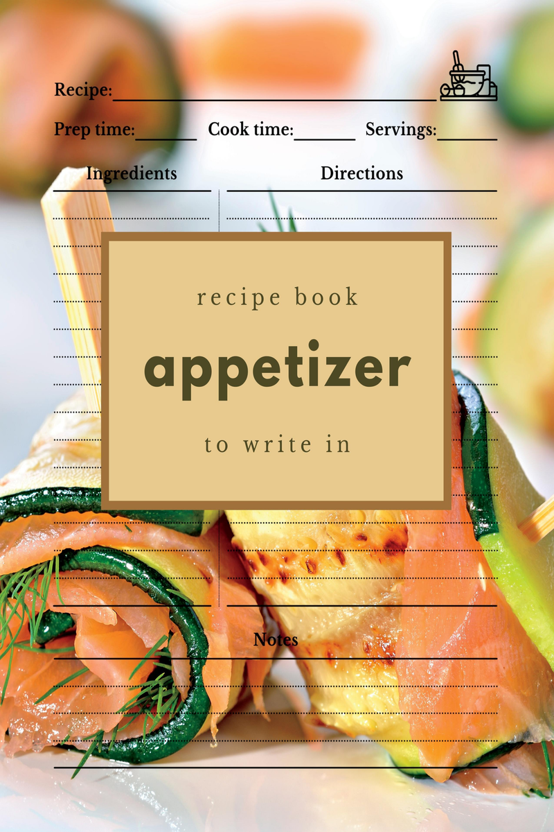  Recipe Book to Write in Your Own Recipes, 8.5 x 11