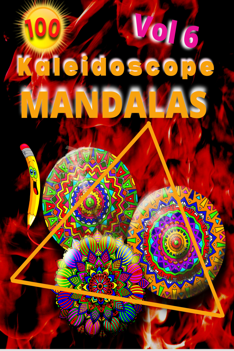 100 Kaleidoscope Mandalas Vol 6