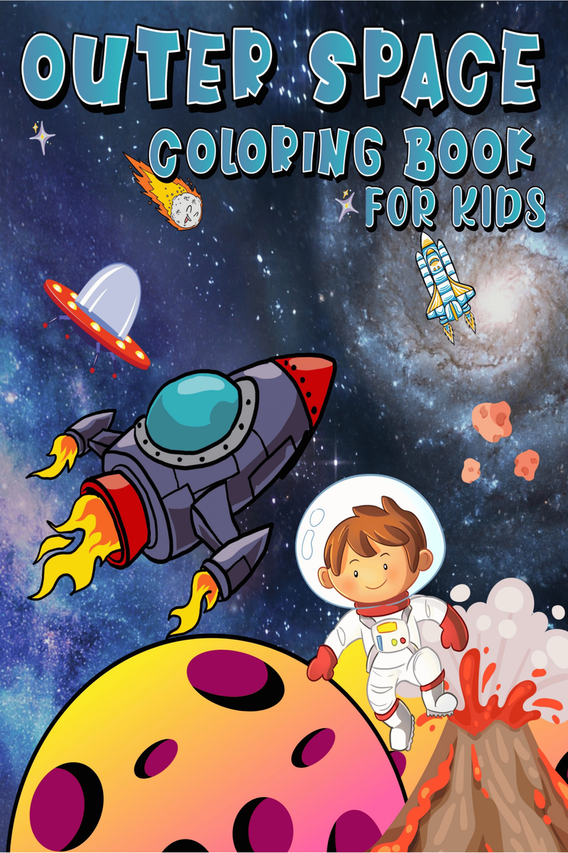 Outer space coloring book