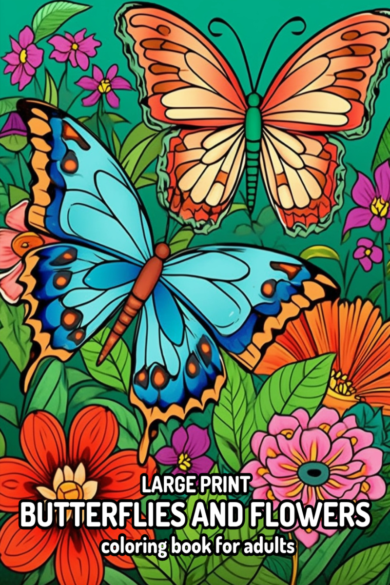 Large Print Adult Coloring Book of Spring: An Easy and Simple Coloring Book  for Adults (Paperback) 