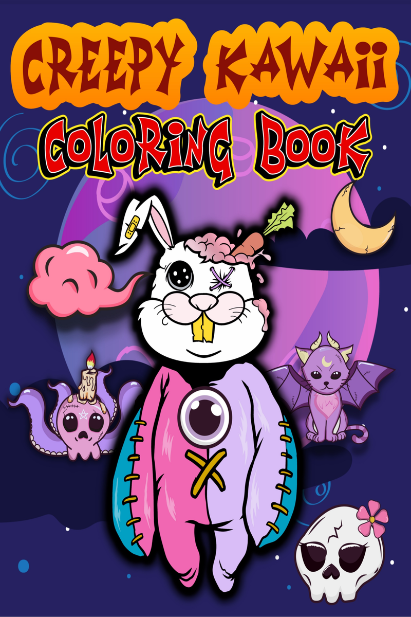 Creepy Kawaii Coloring Book