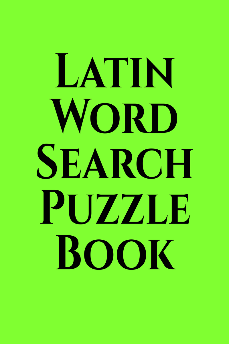 Latin Word Search Puzzle Book