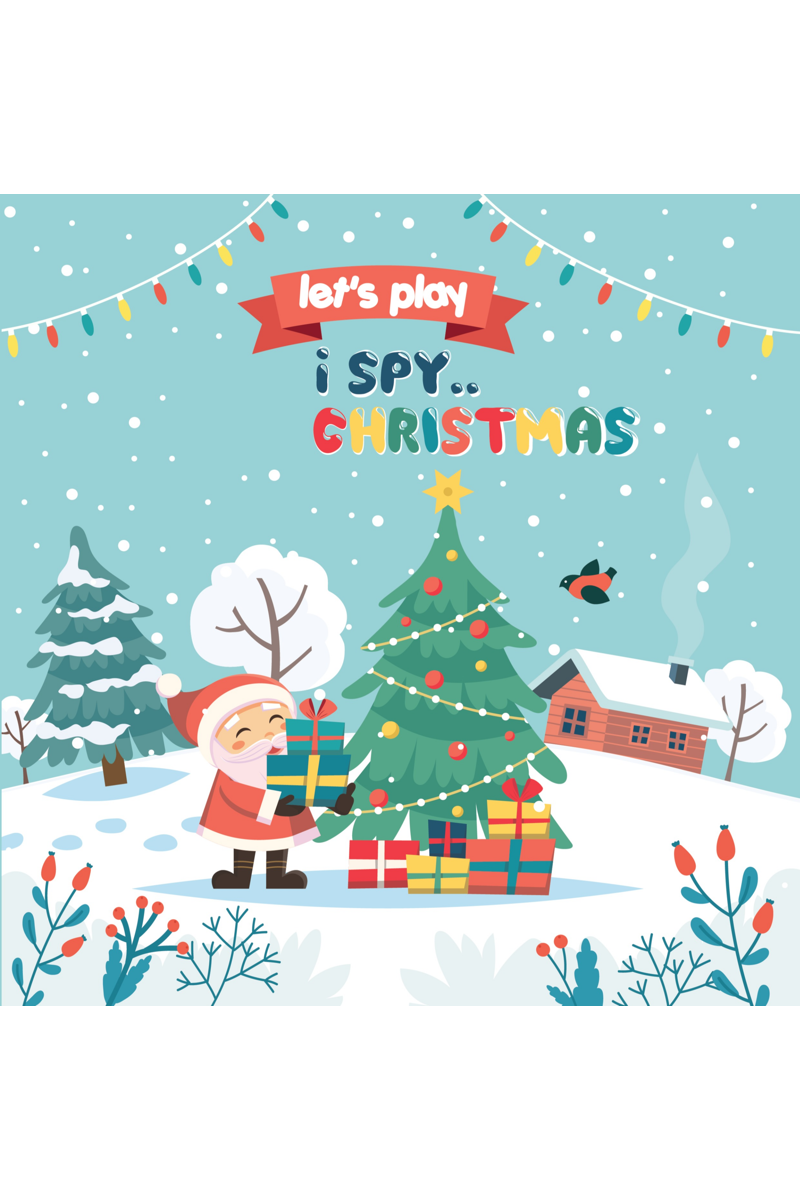 i spy Christmas book: A fun coloring Activity Books And Guessing