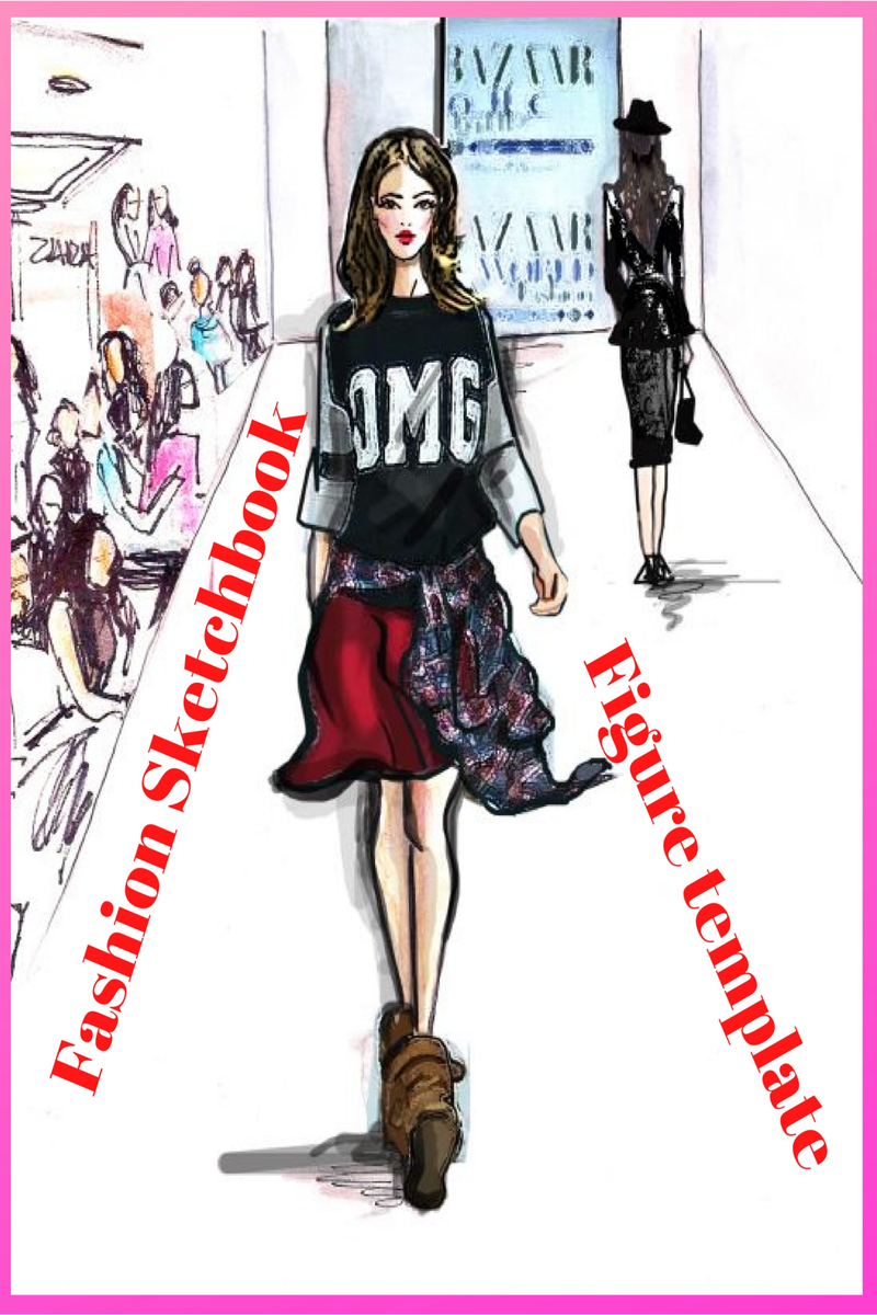 Fashion Sketchbook: ; With Female Figure Template, Easy To Create