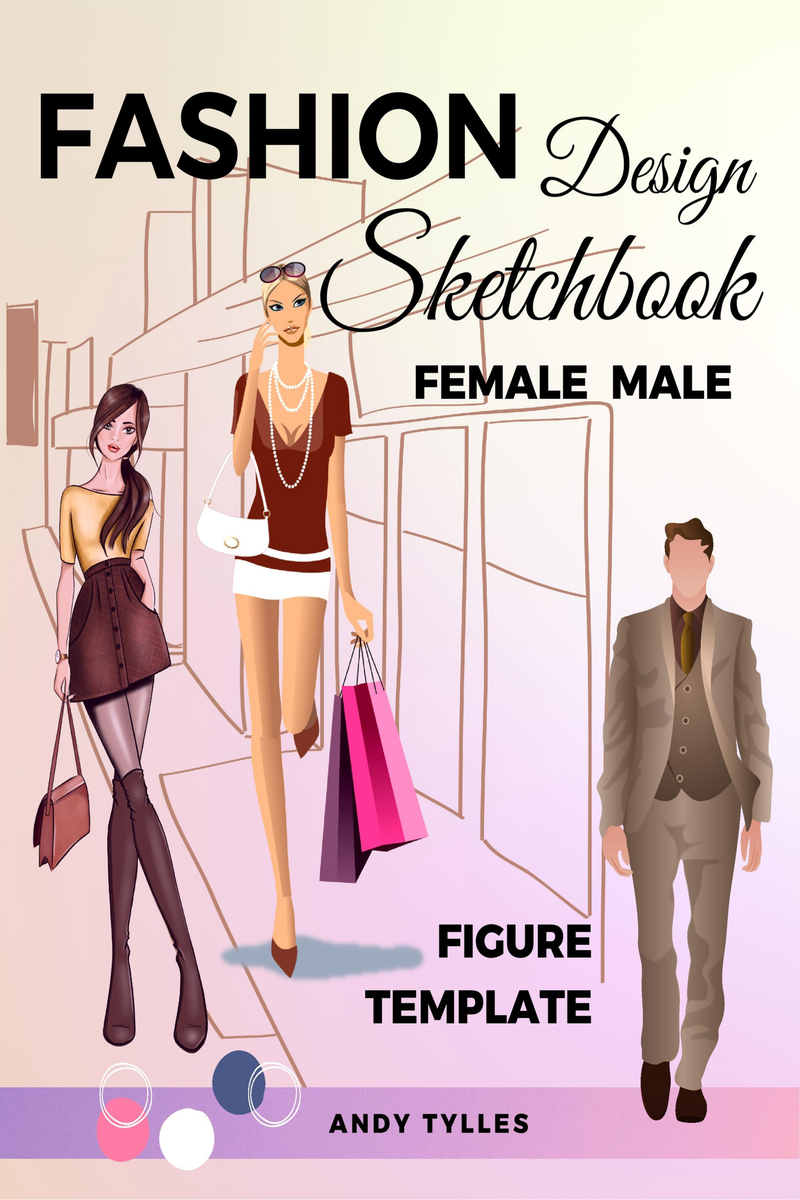 Fashion sketchbook With Figure Templates: Large Female Figure Template  Fashion Drawing Book, Fashion illustration