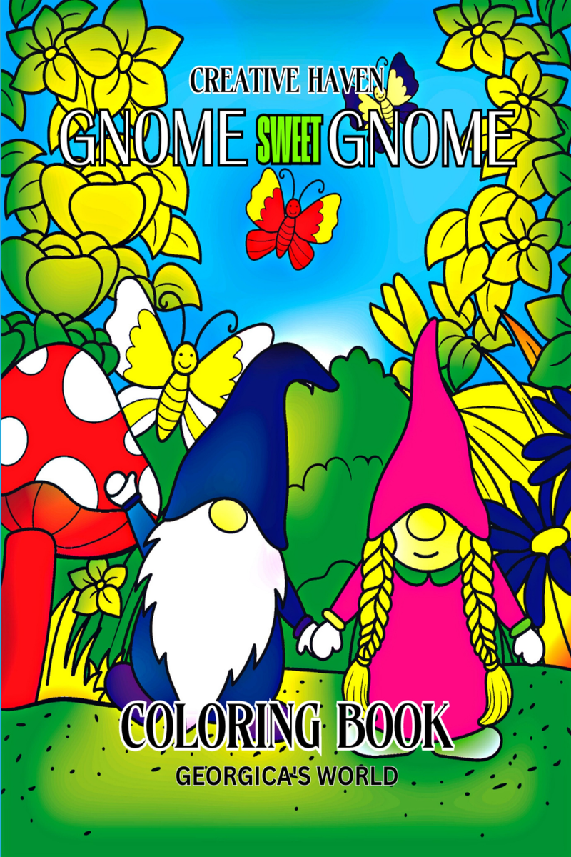 Creative Haven Gnome Sweet Gnome Coloring Book