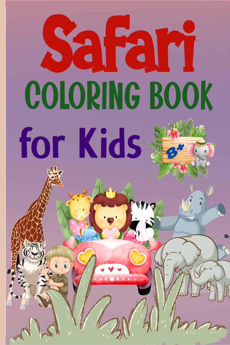 Safari Coloring Book for kids