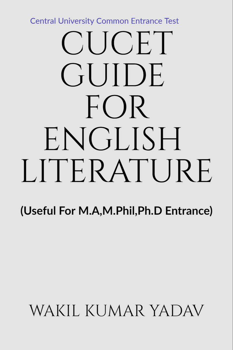 Cucet Guide For English Literature