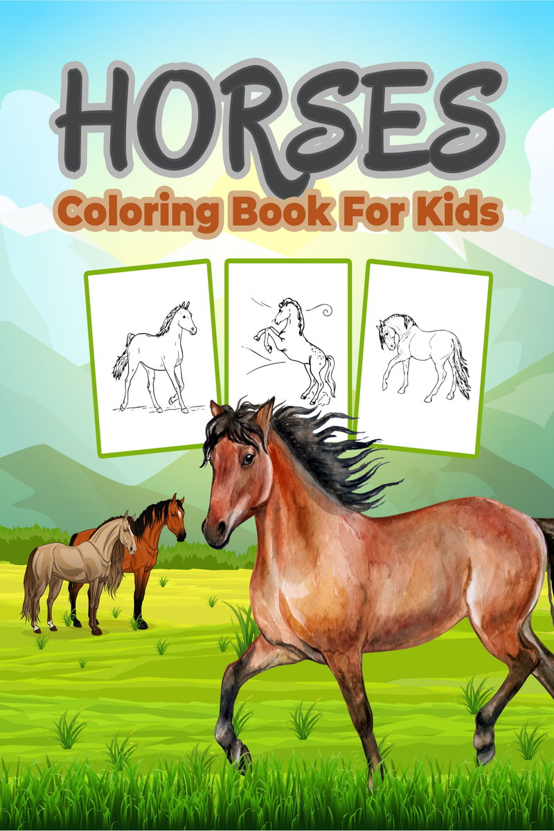 Horse Coloring Book for Kids