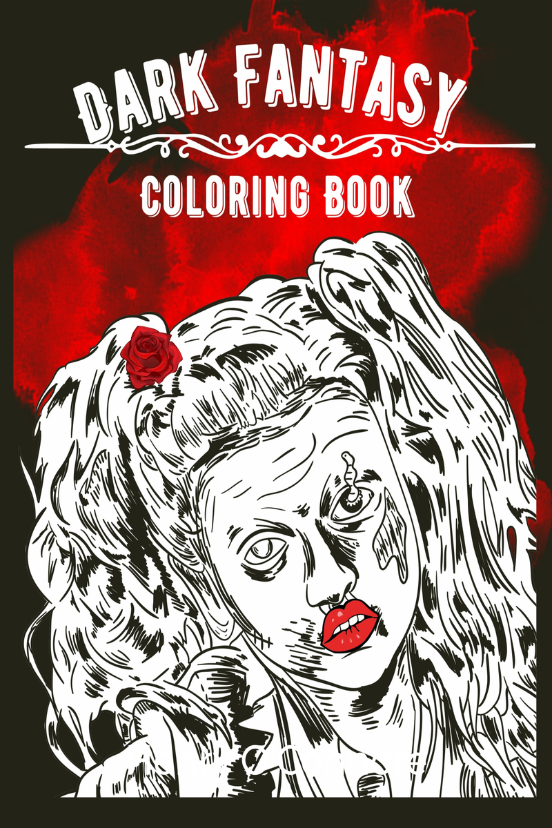 Dark Fantasy Coloring Book