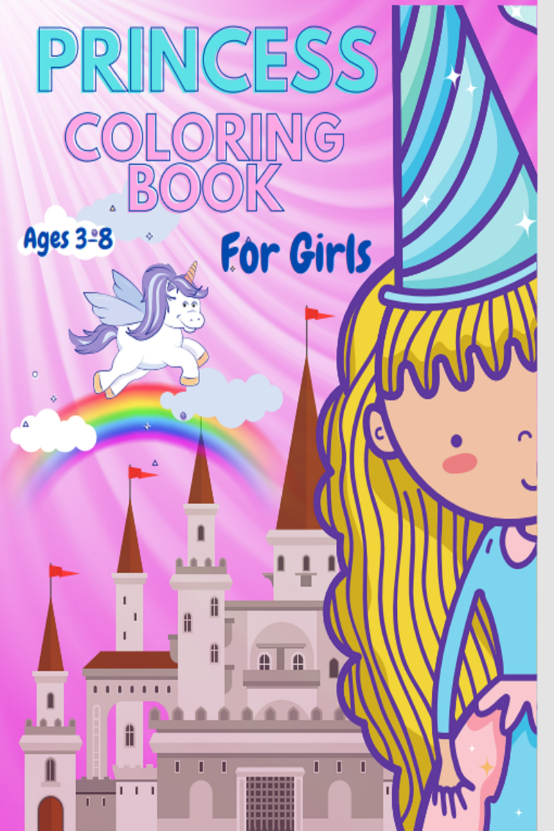 Princess Coloring Book : For Girls (Paperback)