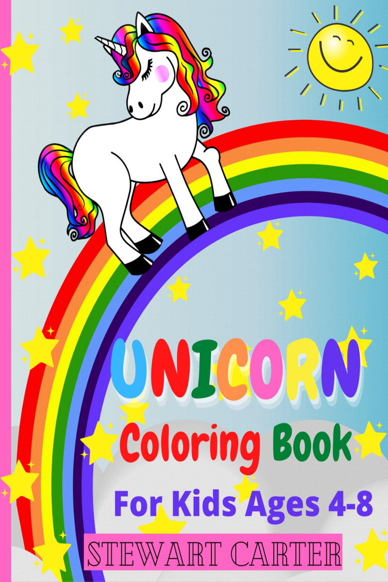 Unicorn Activity Book for Kids ages 4-8: A children's coloring