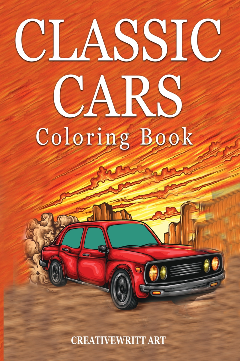 Classic Cars Coloring Book