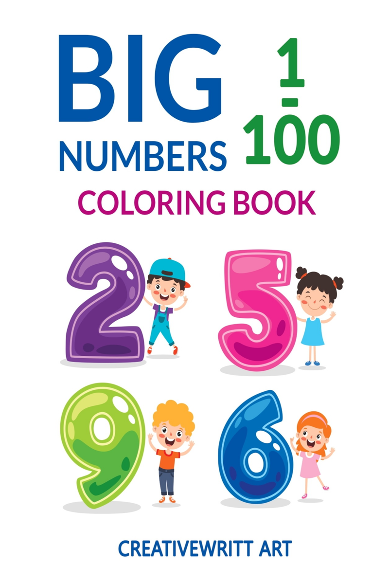 Big Numbers 1 100 Coloring Book 6496