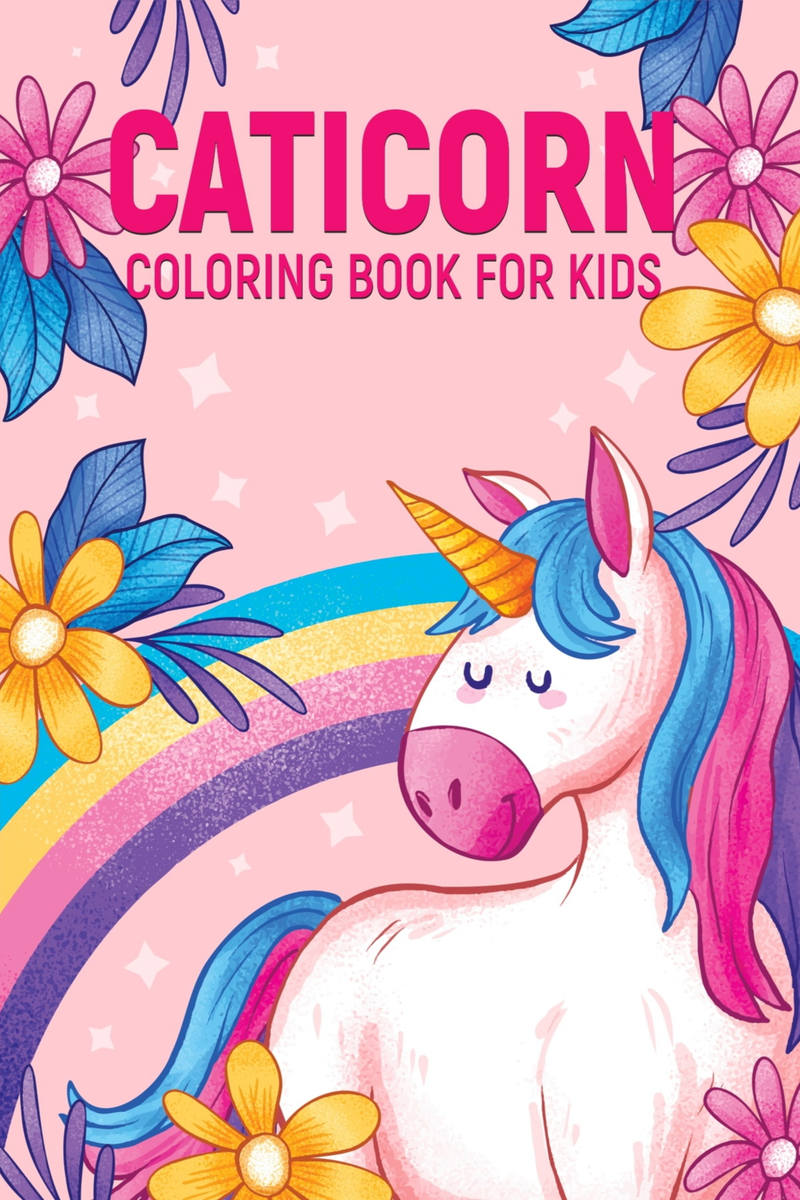 Caticorn Coloring Book For Kids