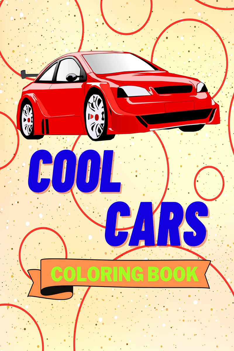 Supercars Coloring Book: Cars coloring books for kids ages 4-8