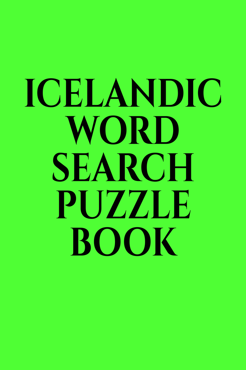 ICELANDIC WORD SEARCH PUZZLE BOOK