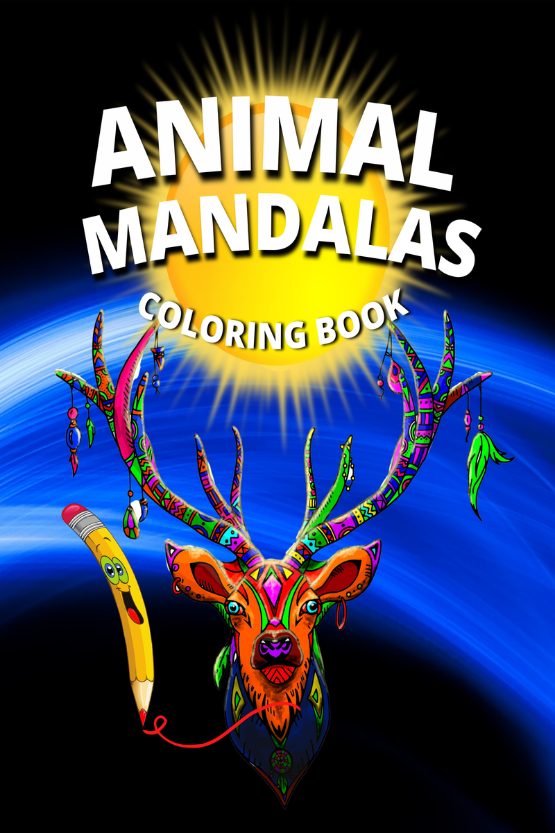 Animal Mandalas Coloring Book