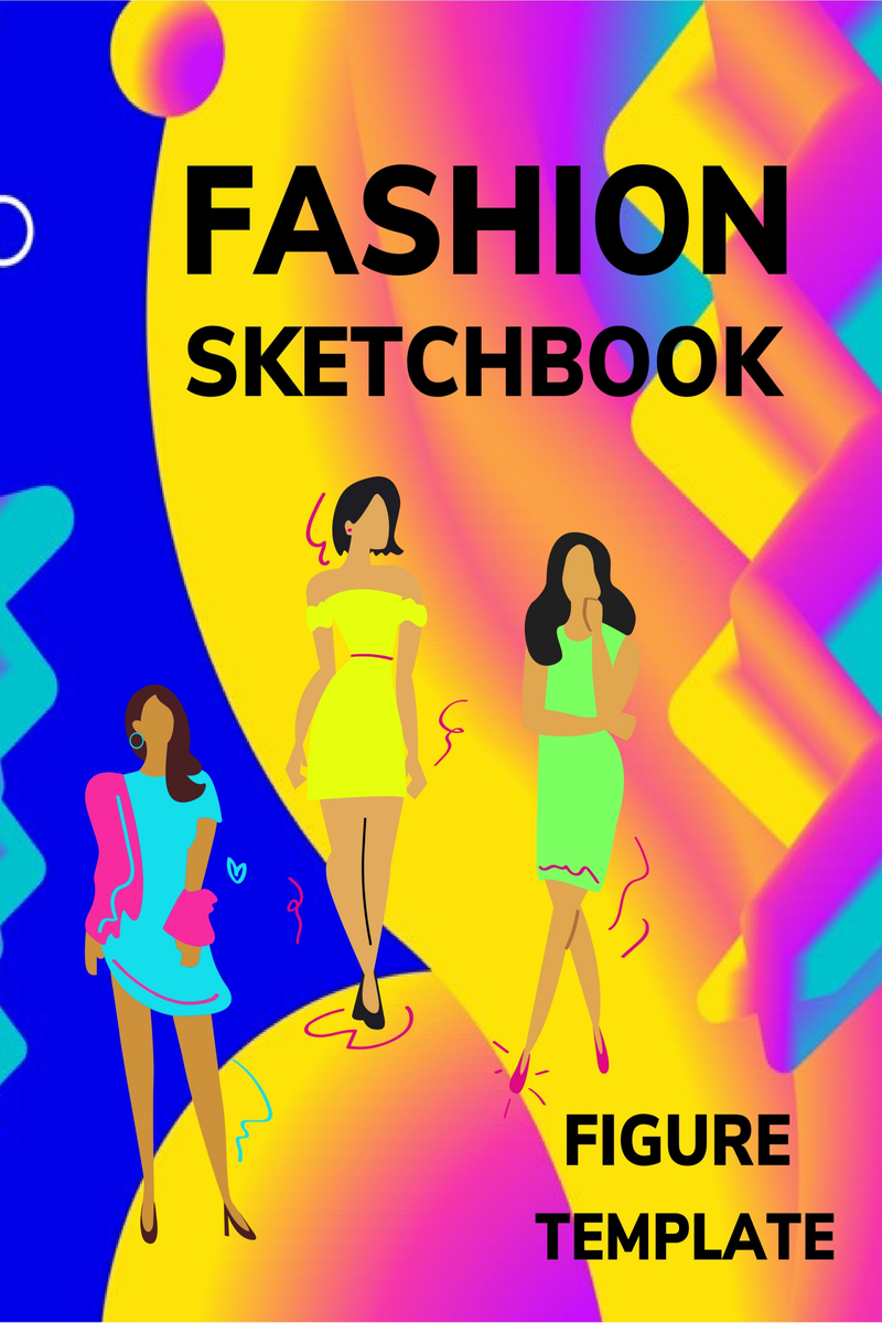 Fashion Sketchbook Figure Template Female