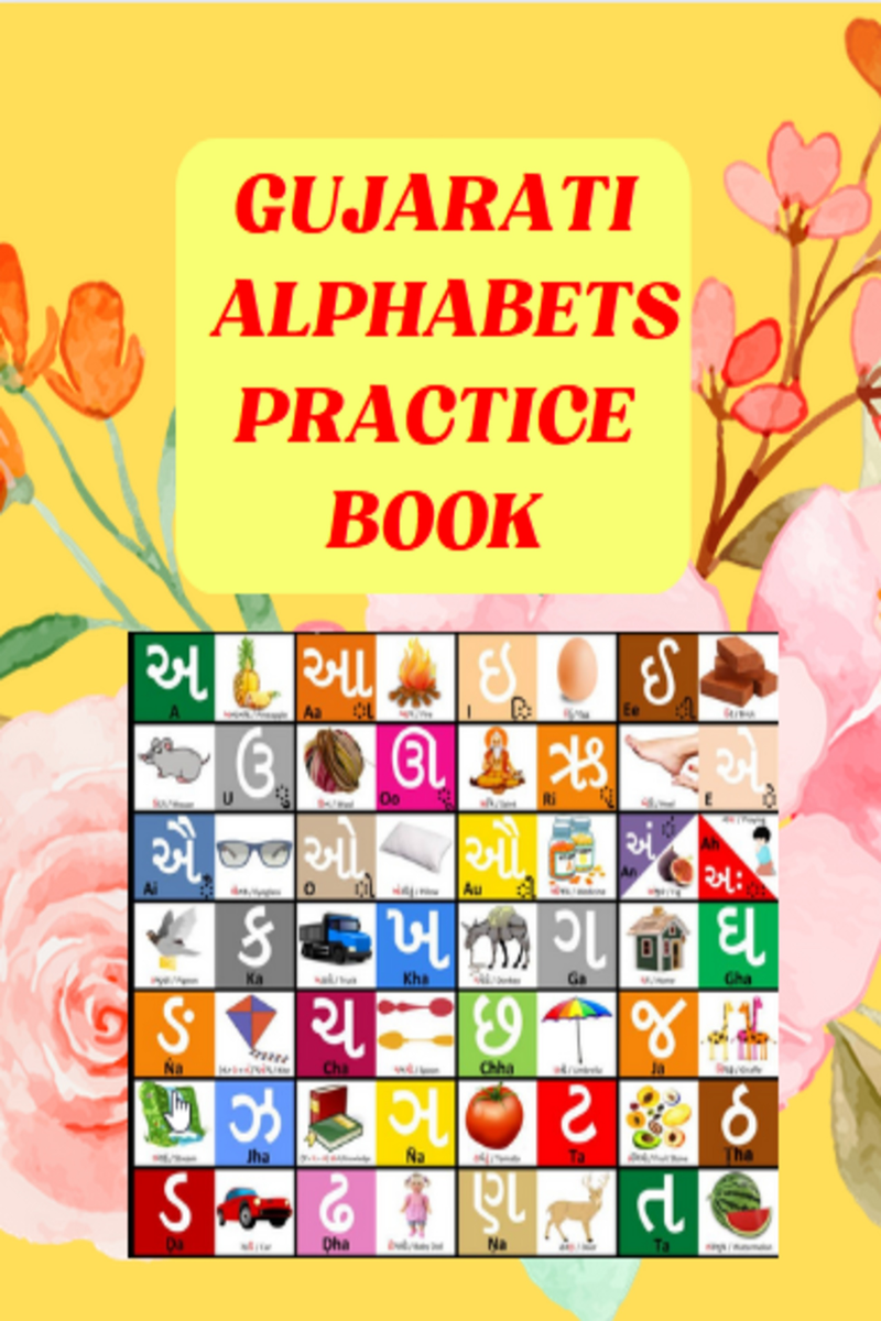 Gujarati Alphabets Practice Book