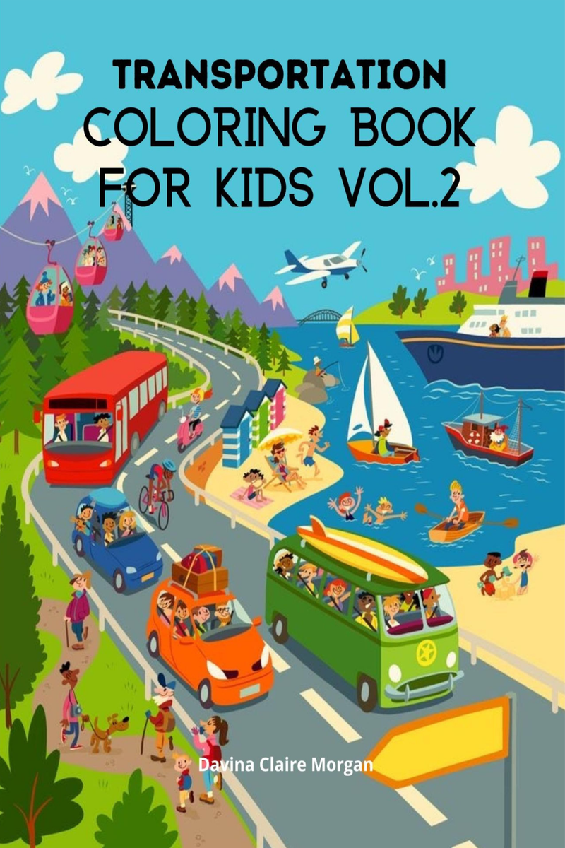 Transportation Coloring Book for Kids vol.2