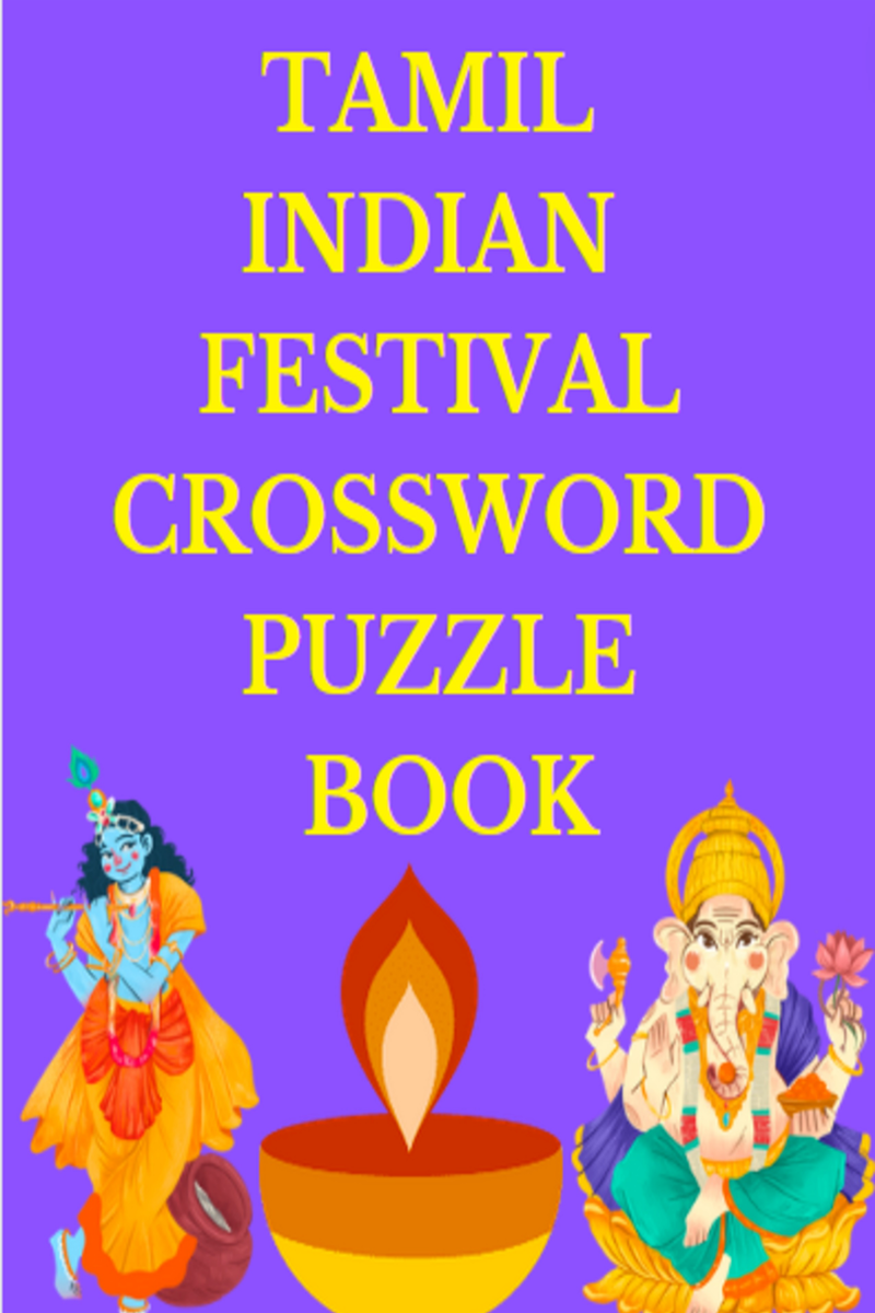 Tamil Indian Festival Crossword Puzzle Book