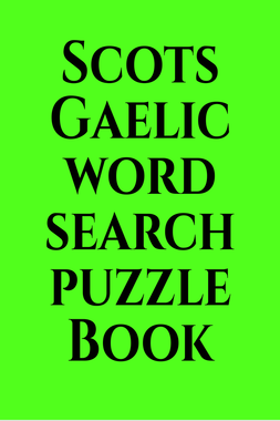 Scots Gaelic word search puzzle Book