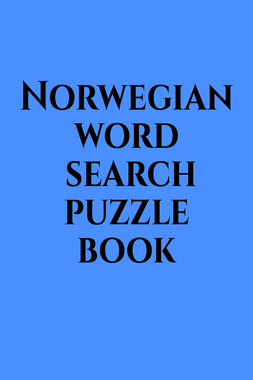 Norwegian word search puzzle book