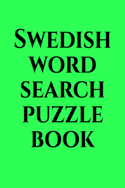 Swedish word search puzzle book