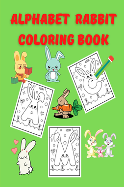 Alphabet Rabbit Coloring Book