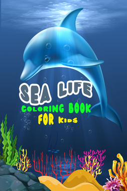 Sea life coloring book for kids