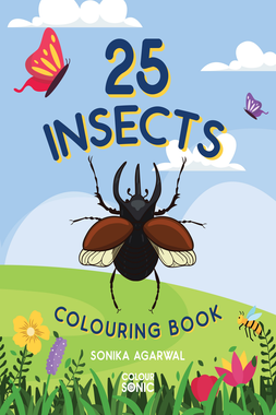 25 Insects Colouring Book