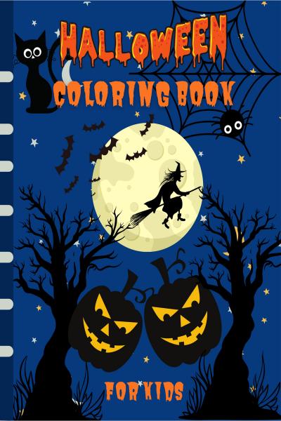 Coloring Books: halloween coloring books for kids ages 2-4