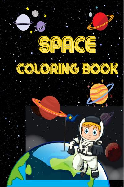 Outer Space Coloring Book: Space Coloring Book For Kids Ages 8-12