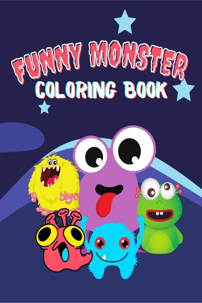 Silly Monsters Coloring Book: For Kids Ages 4-8 (Paperback)(Large Print)